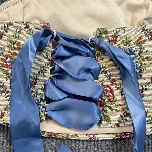 Altar’D State Size Large Demi Brocade Tapestry Tie Back Corset Strapless Top NEW - Picture 6 of 15